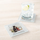 Erstellen Sie Ihr eigenes Foto für benutzerdefinie Glasuntersetzer (Schrägansicht)