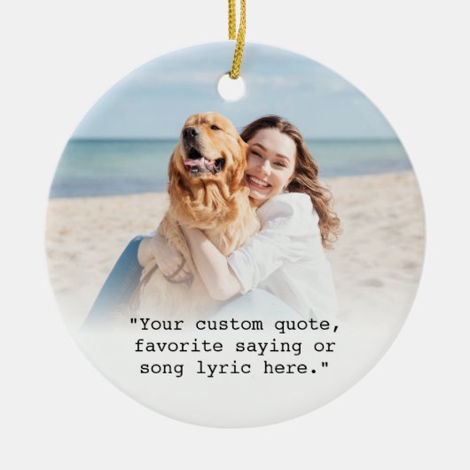 Erstellen Sie Ihr eigenes Foto für benutzerdefinie Keramik Ornament (Vorne)