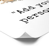 Erstellen Sie Ihr eigenes Foto für benutzerdefinie Poster (Ecke)