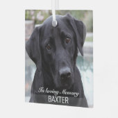 Erstellen Sie Ihr eigenes Foto für das Memorial Ornament Aus Glas (Vorderseite links)