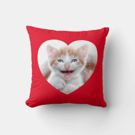 Erstellen Sie Ihr eigenes Foto für das Rote Herz Kissen