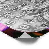 Erstellen Sie Ihr eigenes Foto für die Blume in Ra Poster (Ecke)