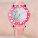 Erstellen Sie Ihr eigenes Foto für die Haustiere Armbanduhr<br><div class="desc">Dekorativ elegantes, modernes minimalistisches Uhrendesign mit eigenem Foto, Image oder Logo. Fügen Sie Ihre Lieblings-Fotos, Design oder Kunstwerke, um etwas wirklich Einzigartiges zu schaffen. Um diese Vorlage zu bearbeiten, klicken Sie auf 'Ändern' und laden Sie Ihre eigenen Bilder wie oben gezeigt hoch. Leckerei selbst oder das ideale Geschenk für Familie,...</div>