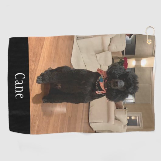 Erstellen Sie Ihr eigenes Foto für Haustiere Golf Golfhandtuch (Horizontal)