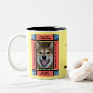Erstellen Sie Ihr eigenes Foto für Hunde Katze Fu Zweifarbige Tasse
