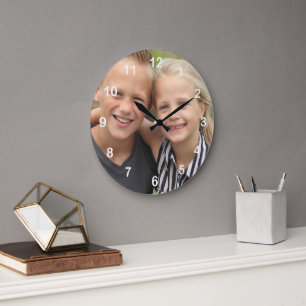 Erstellen Sie Ihr eigenes Foto Große Wanduhr