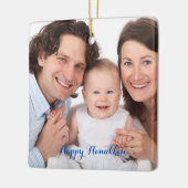 Erstellen Sie Ihr eigenes Foto Hanukkah Keramikornament (Links)