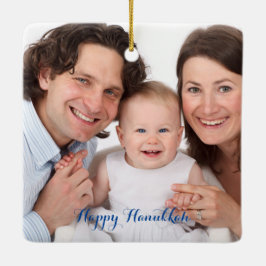 Erstellen Sie Ihr eigenes Foto Hanukkah Keramikornament