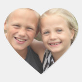 Erstellen Sie Ihr eigenes Foto Herz-Aufkleber (Vorderseite)