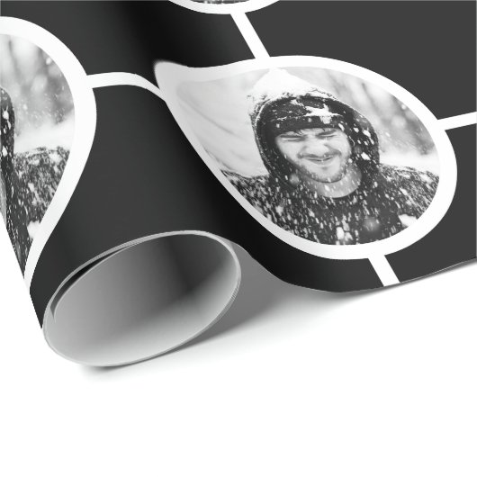 Erstellen Sie Ihr eigenes Foto Hochladen Polka Dot Geschenkpapier (Rolleneckpunkt)