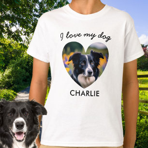 Erstellen Sie Ihr eigenes Foto "I Liebe My Dog" He T-Shirt