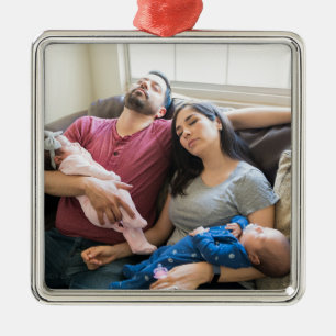 Erstellen Sie Ihr eigenes Foto individuelles Bild Ornament Aus Metall