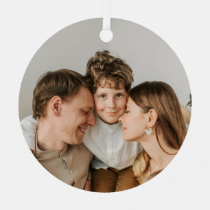 Erstellen Sie Ihr eigenes Foto individuelles Bild Ornament Aus Metall