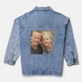Erstellen Sie Ihr eigenes Foto Jeansjacke (Rückseite)