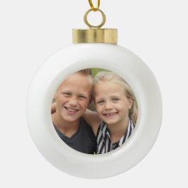 Erstellen Sie Ihr eigenes Foto Keramik Kugel-Ornament