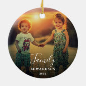 Erstellen Sie Ihr eigenes Foto Keramik Ornament (Hinten)