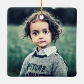 Erstellen Sie Ihr eigenes Foto Keramikornament (Rückseite)