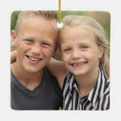 Erstellen Sie Ihr eigenes Foto Keramikornament (Rückseite)