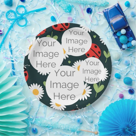 erstellen Sie Ihr eigenes Foto ladybug ladybird pa Pappteller (Party)