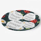 erstellen Sie Ihr eigenes Foto ladybug ladybird pa Pappteller (Schrägansicht)