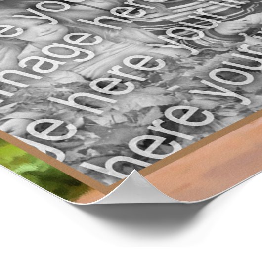 Erstellen Sie Ihr eigenes Foto Land Obst und Gemüs Poster (Ecke)