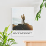 Erstellen Sie Ihr eigenes Foto Leinwanddruck<br><div class="desc">Erstellen Sie Ihre eigene Leinwand mit minimalistischer Schrift und personalisiertem Foto.</div>
