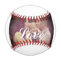 Erstellen Sie Ihr eigenes Foto Liebe White Basebal