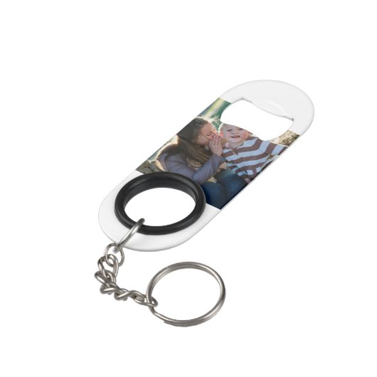 Erstellen Sie Ihr eigenes Foto Mini Flaschenöffner (Rückseite Schrägansicht)