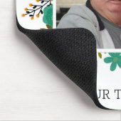 Erstellen Sie Ihr eigenes Foto mit Blumenrahmen-Ma Mousepad (Ecke)