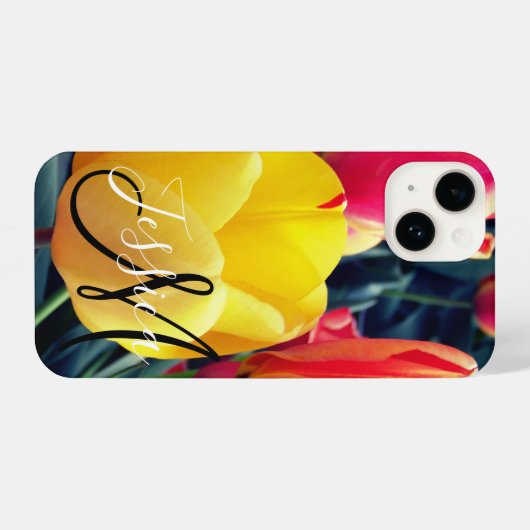 Erstellen Sie Ihr eigenes Foto Mit Monogramm iPhone Hülle (Rückseite (Horizontal))