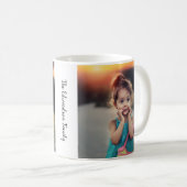 Erstellen Sie Ihr eigenes Foto mit Monogramm Kaffeetasse (VorderseiteRechts)