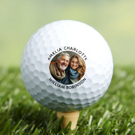 Erstellen Sie Ihr eigenes Foto mit zwei Namen Golfball