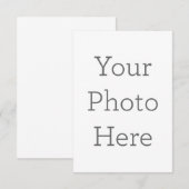 8.89 cm x 12.7 cm Flache Dankeskarte (Vorne/Hinten)