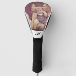 Erstellen Sie Ihr eigenes Foto Monogram White Golf Headcover