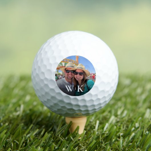 Erstellen Sie Ihr eigenes Foto Monogramm Golfball (Insitu T-Shirt)