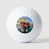 Erstellen Sie Ihr eigenes Foto Monogramm Golfball (Vorderseite)