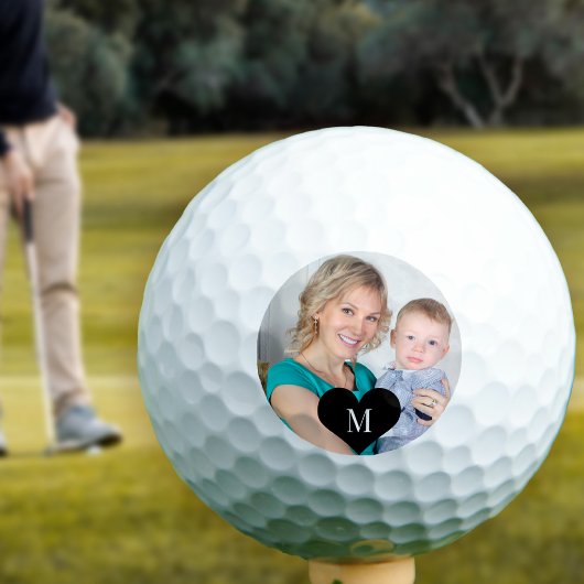 Erstellen Sie Ihr eigenes Foto-Monogramm-Initial Golfball