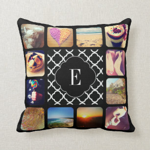 Erstellen Sie Ihr eigenes Foto Monogramm Kissen