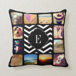Erstellen Sie Ihr eigenes Foto Monogramm Kissen