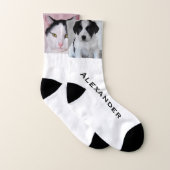 Erstellen Sie Ihr eigenes Foto-Monogramm Socken (Paar)