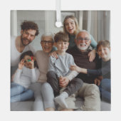 Erstellen Sie Ihr eigenes Foto Ornament Aus Glas (Vorderseite)