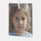 Erstellen Sie Ihr eigenes Foto Ornament Aus Glas (Vorderseite links)