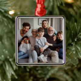 Erstellen Sie Ihr eigenes Foto Ornament Aus Metall