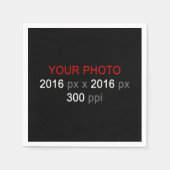 Erstellen Sie Ihr eigenes Foto Papier Napkin Serviette (Vorderseite)