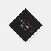 Erstellen Sie Ihr eigenes Foto Papier Napkin Serviette (Ecke)