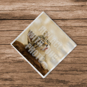 Erstellen Sie Ihr eigenes Foto Papier Napkin Serviette