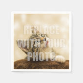 Erstellen Sie Ihr eigenes Foto Papier Napkin Serviette (Vorderseite)