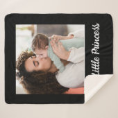 Erstellen Sie Ihr eigenes Foto Personalisiert Blac Sherpadecke (Vorderseite (Horizontal))