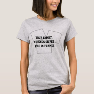 Erstellen Sie Ihr eigenes Foto Pics Collage Hot Bo T-Shirt