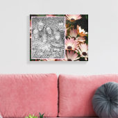 Erstellen Sie Ihr eigenes Foto Pink African Daisy  Leinwanddruck (Insitu (Wohnzimmer))